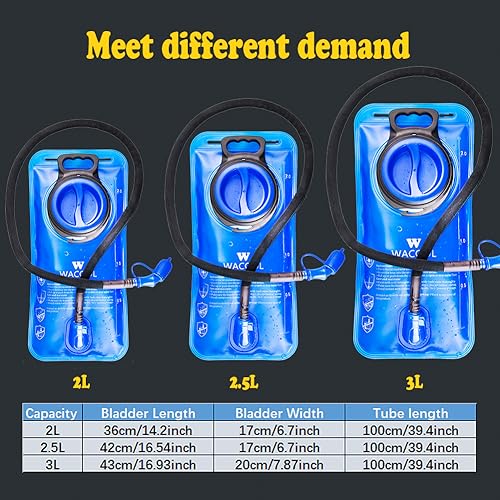 WACOOL 2L 70oz BPA Free PEVA Hydration Pack Bladder Leak-Proof Water Reservoir (Hydration Bladder Only)