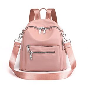 jianlinst women's mini backpack purse fashion rucksack daypack small shoulder bag pink