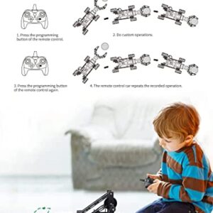 VANLINNY Smart Robot Arm Kit,2-in 1 Science Kits with 4-DOF Robotic Car,Electronic Programming DIY Toy for Kids Ages 8+,Promotes STEM Interest in Science,Technology,Best Birthday Gifts for Boys/Girls.