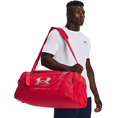 Under Armour Adult Undeniable 5.0 Duffle , Red (600)/Metallic Silver , Medium