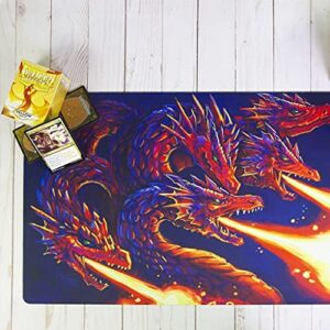 Inked Playmats Pride Black Playmat Inked Gaming TCG Game Mat for Cards Desk Mat (13+)