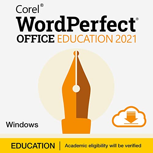 Corel WordPerfect Office Education 2021 | Office Suite of Word Processor, Spreadsheets & Presentation Software [PC Download]