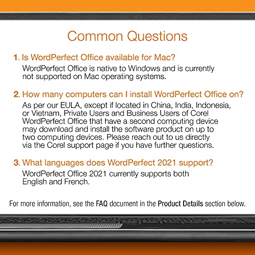Corel WordPerfect Office Education 2021 | Office Suite of Word Processor, Spreadsheets & Presentation Software [PC Download]
