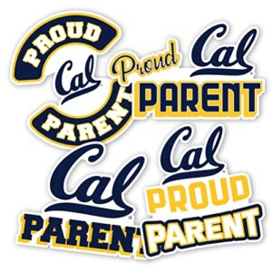 berkeley university of california golden bears cal uc sticker vinyl decal laptop water bottle car scrapbook (proud parent sheet)