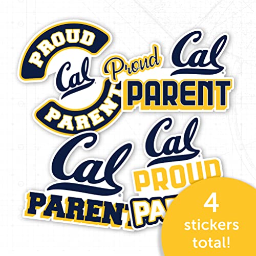 Berkeley University of California Golden Bears Cal UC Sticker Vinyl Decal Laptop Water Bottle Car Scrapbook (Proud Parent Sheet)