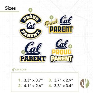 Berkeley University of California Golden Bears Cal UC Sticker Vinyl Decal Laptop Water Bottle Car Scrapbook (Proud Parent Sheet)