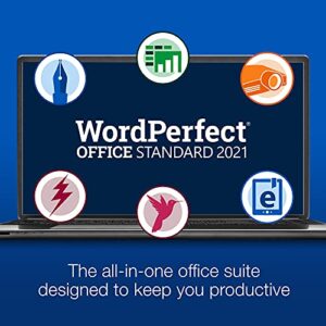 Corel WordPerfect Office Standard 2021 | Office Suite of Word Processor, Spreadsheets & Presentation Software [PC Download]