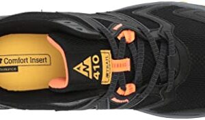 New Balance Men's 410 V7 Running Shoe, Black/Grey/Orange, 7.5