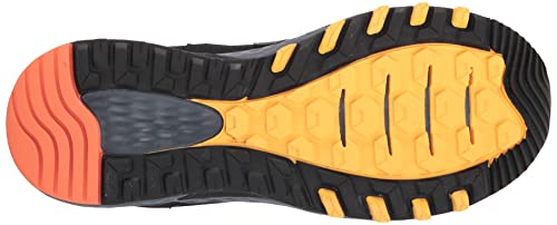 New Balance Men's 410 V7 Running Shoe, Black/Grey/Orange, 7.5
