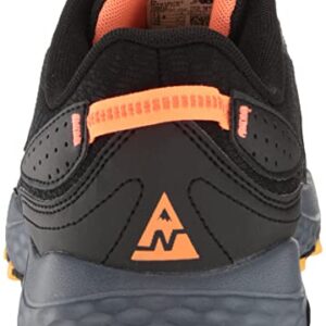 New Balance Men's 410 V7 Running Shoe, Black/Grey/Orange, 7.5