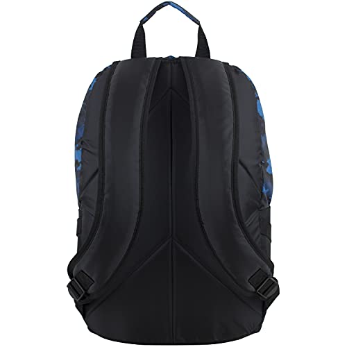 FUEL Dynamo Active Backpack, Fits Most Laptops up to 15", Front Access Pockets, Padded Lumbar, Comfortable, Adjustable Straps - Black/Blue Camo