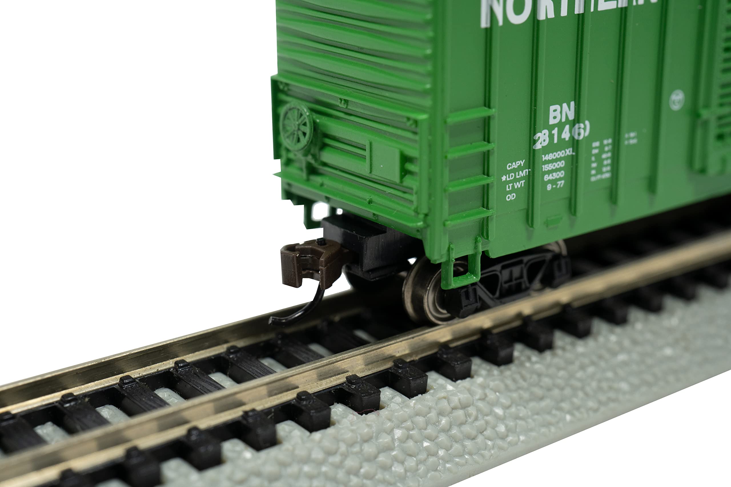 Bachmann Trains - HI-Cube Box CAR - Burlington Northern #281460 - N Scale Silver