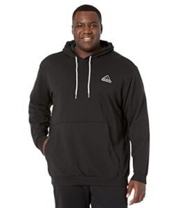 adidas men's essentials feelcomfy french terry hoodie, black, large