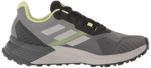 adidas Men's Terrex Soulstride Trail Running Shoes, Grey/Grey/Pulse Lime, 10.5