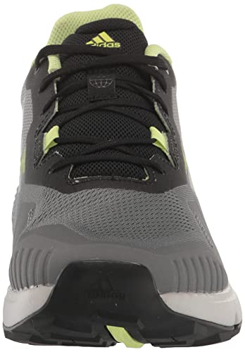 adidas Men's Terrex Soulstride Trail Running Shoes, Grey/Grey/Pulse Lime, 10.5