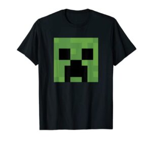 minecraft creeper big face t-shirt