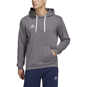 adidas men's entrada 22 sweat hoodie, team grey, large