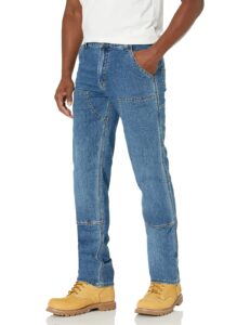 carhartt men's rugged flex relaxed fit double-front utility jean, tahoe, 38 x 32