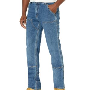 Carhartt Men's Rugged Flex Relaxed Fit Double-Front Utility Jean, Tahoe, 38 x 32