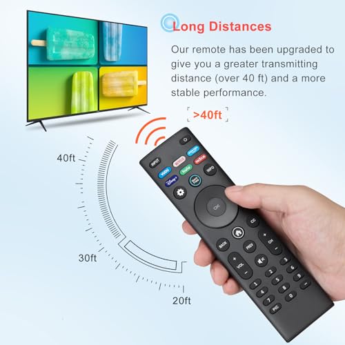 Universal Remote Control XRT140 for VIZIO Smart TV Remote Replacement XRT136 Smartcast D-Series E-Series M-Series P/PX-Series V-Series