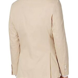 Lauren Ralph Lauren Mens Stretch Suit Separate Two-Button Suit Jacket Tan 50L
