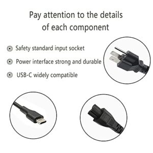 65W 45W USB C Laptop Power Replacement Adapter Charger for Lenovo Chromebook/Yoga/ThinkPad L580 L590 E580 E585 P43s P53s with Power Cord