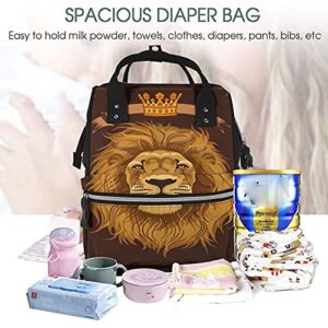 King Lion Diaper Bag Backpack Multifunction Waterproof Large Back Pack Maternity Baby Nappy Bags Large