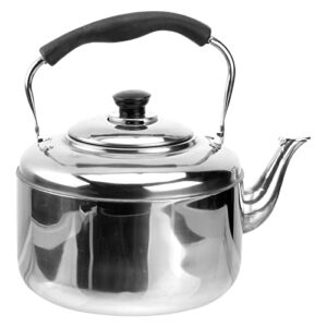 doitool 5. 5l tea kettle stovetop tea pot stovetop whistling tea kettle stainless steel hot water teapot heating water container with handle for home gas stovetop