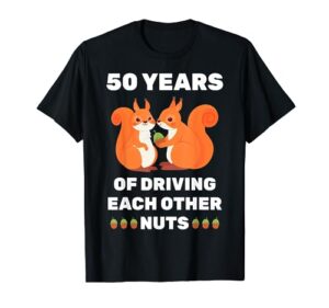50th 50-year wedding anniversary funny couple for him her t-shirt