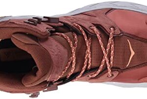 Hoka Women's Anacapa Mid GTX Hiking Boot (Hot Sauce/Cherry Mahogany, Numeric_8)