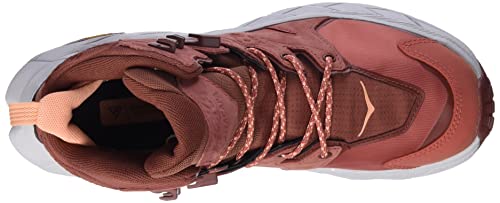 Hoka Women's Anacapa Mid GTX Hiking Boot (Hot Sauce/Cherry Mahogany, Numeric_8)