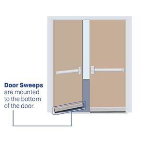 78918 Door Sweep-Rain Protection. Black Anodized Finish (48”)