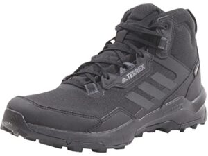 adidas terrex ax4 mid gore-tex hiking shoes men's, black, size 10.5