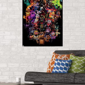 Trends International Five Nights at Freddy's: Special Delivery-Collage Wall Poster, 22.375" x 34", Unframed Version, Bathroom