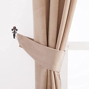 StangH Bundle Velvet Curtains & Curtain Tiebacks