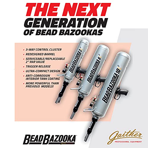 Gaither Handheld Bead Bazooka - 2nd Generation, Bead Seater Tool with Rapid Air Release, for Passenger, Commercial, and Agricultural Vehicles, 10 Liter