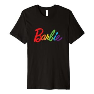 Barbie Rainbow Logo Premium T-Shirt