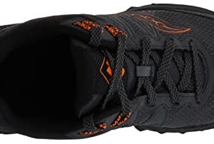 Saucony Men's Excursion TR14 Running Shoe, Black/Orange, 11 W