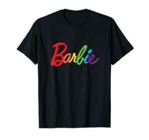 barbie rainbow logo t-shirt