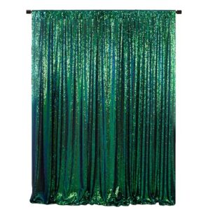 sequin backdrop curtain 4ftx7ft colorful green glitter sequin backdrop wedding ceremony backdrop sequin shimmer wall background baby shower background (4ftx7ft, colorful green)