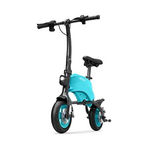 Jetson LX10 Folding Electric Ride-On - Includes Easy Folding Mechanism, 250 Watt Motor, Top Speed of 15.5 mph, Twist Throttle, 10" Wheels, With Pegs, Blue, JLX10-BLU