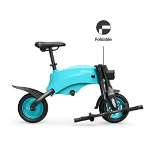 Jetson LX10 Folding Electric Ride-On - Includes Easy Folding Mechanism, 250 Watt Motor, Top Speed of 15.5 mph, Twist Throttle, 10" Wheels, With Pegs, Blue, JLX10-BLU