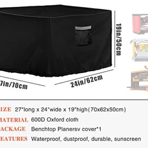 MBOOM Portable Planer Dust Cover - Protective Shield Against Sawdust & Wood Chippings,27x24x19 inch