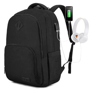 lovevook laptop backpack for women men, classical 17" laptop bag for work travel, fashion daypack