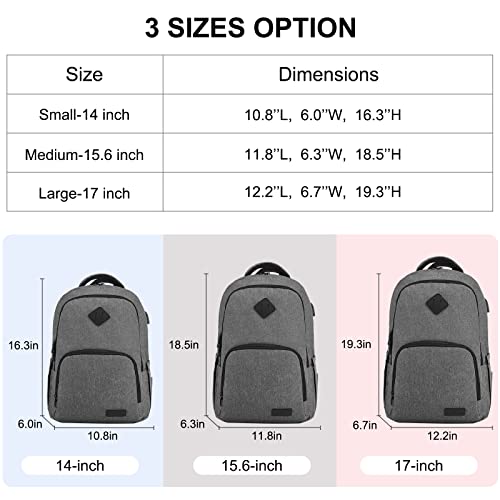 LOVEVOOK Laptop Backpack for Women Men, Classical Laptop Bag with Laptop Compartment for Work Travel, Fashion Daypack, Fit 15.6" Laptop