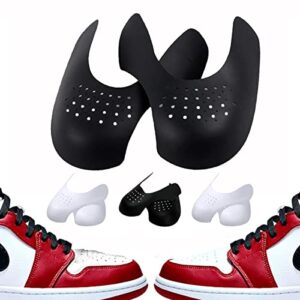 4 pairs shoes crease protector against sneaker creases, toe box decreaser, anti-wrinkle shoes creases men's 7-12 / women's 5-8 (4 pair)