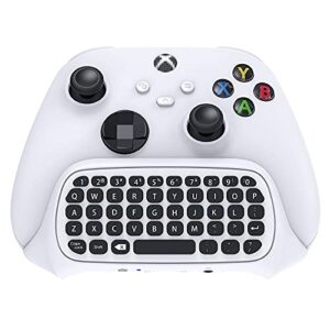 fyoung controller keyboard for xbox series x/series s/one/s/controller gamepad, 2.4ghz mini qwerty controller keyboard gaming chatpad with audio/headset jack for xbox series x/s controller