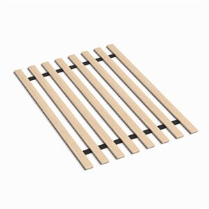 treaton 0.68-inch vertical mattress support wooden bunkie board/bed slats, queen, beige