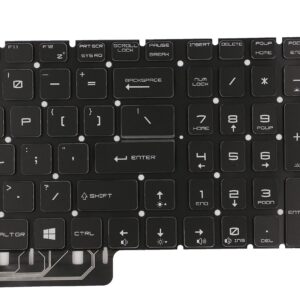 Replacement Keyboard for MSI GS75 GE75 GF75 GE72 GP75 GT72 GE72VR GL75 GL72 GP62 GL72 GL65 GL62 GL62M GL63 GS63 GS63VR GE63 GE62 Series Laptop with Backlit US Layout