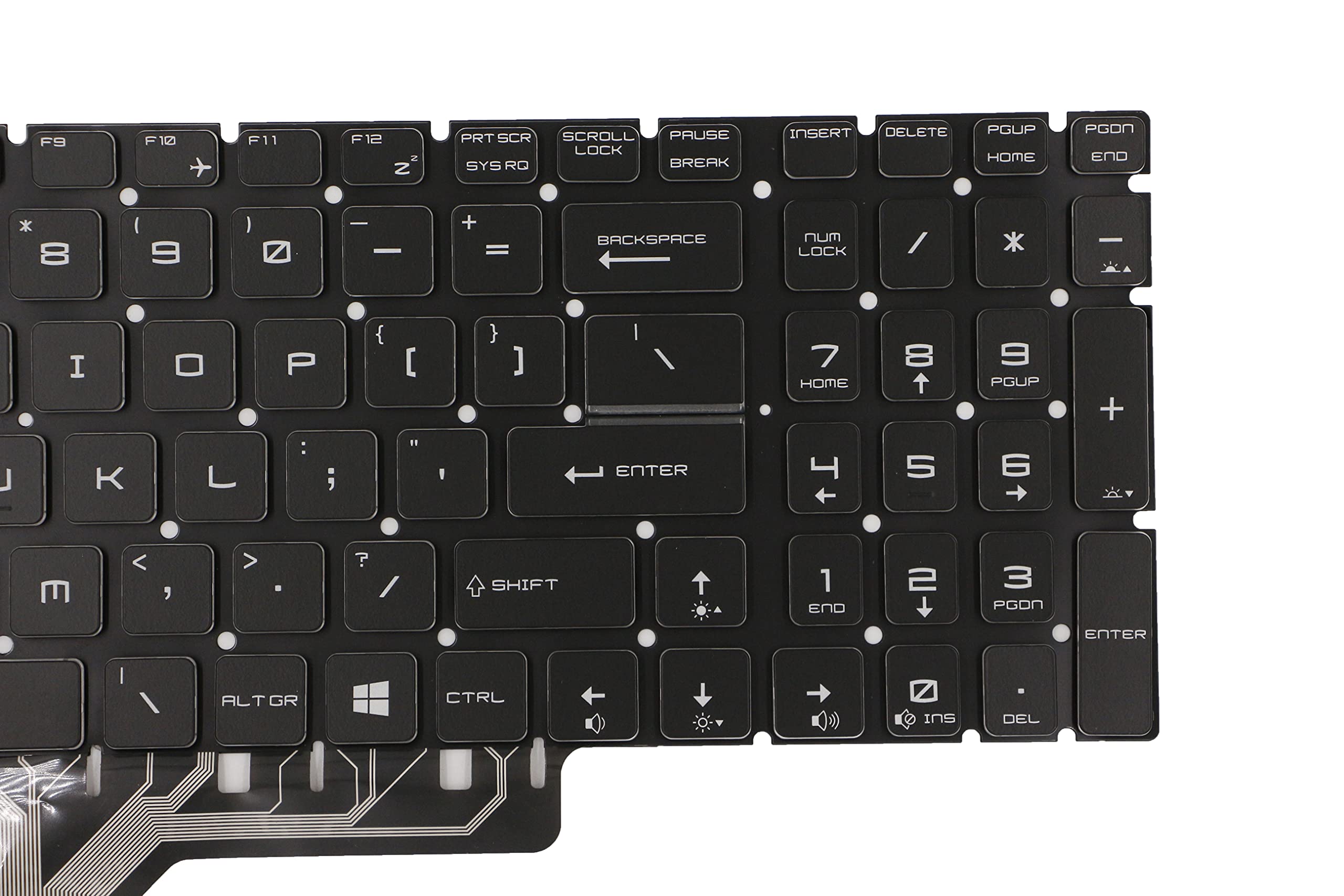 Replacement Keyboard for MSI GS75 GE75 GF75 GE72 GP75 GT72 GE72VR GL75 GL72 GP62 GL72 GL65 GL62 GL62M GL63 GS63 GS63VR GE63 GE62 Series Laptop with Backlit US Layout